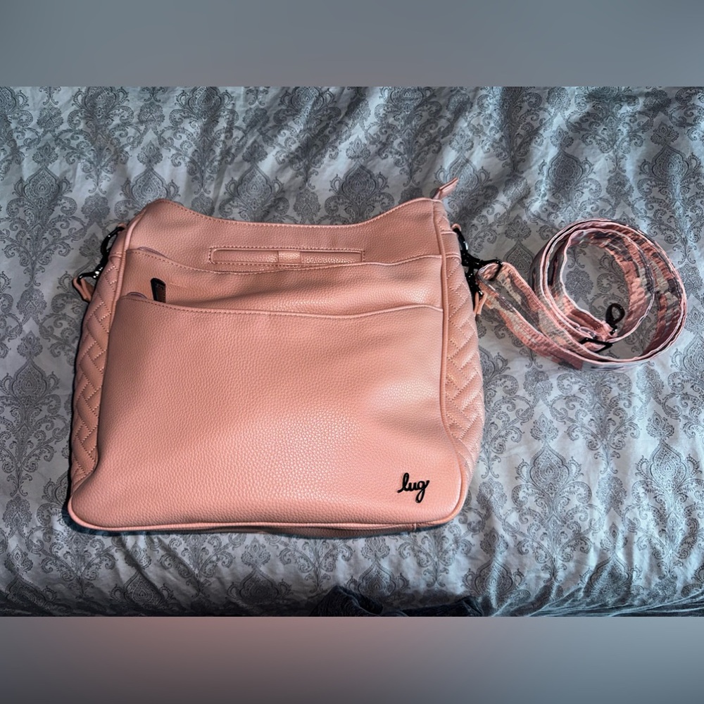 Lug Blush Pink Cable Car crossbody Purse